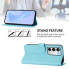 For Realme C71 4G Global Skin Feel Solid Color Leather Phone Case with Lanyard(Sky Blue) - 4