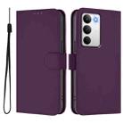 For Realme C71 4G Global Skin Feel Solid Color Leather Phone Case with Lanyard(Violet) - 2