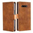 For Kyocera Digno SX4 5G Skin Feel Crocodile Magnetic Clasp Leather Phone Case(Brown) - 1