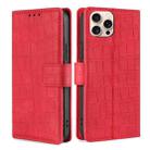 For iPhone 16 Pro Skin Feel Crocodile Magnetic Clasp Leather Phone Case(Red) - 1