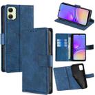 For Samsung Galaxy A05 4G Skin Feel Crocodile Magnetic Clasp Leather Phone Case(Blue) - 1