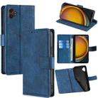 For Samsung Galaxy Xcover 7 Pro 5G Skin Feel Crocodile Magnetic Clasp Leather Phone Case(Blue) - 1