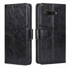 For Kyocera Digno SX4 5G Geometric Stitching Leather Phone Case(Black) - 1