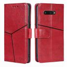 For Kyocera Digno SX4 5G Geometric Stitching Leather Phone Case(Red) - 1