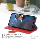 For Kyocera Digno SX4 5G Geometric Stitching Leather Phone Case(Red) - 3