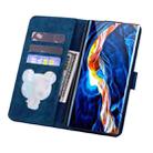 For Samsung Galaxy S23 Ultra 5G Cartoon Sakura Cat Embossed Leather Phone Case(Royal Blue) - 3