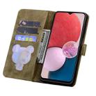 For Samsung Galaxy S23+ 5G Cartoon Sakura Cat Embossed Leather Phone Case(Brown) - 3
