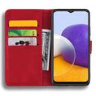 For Samsung Galaxy S24 5G Mandala Embossed Dual-Fold Calf Leather Phone Case(Red) - 3