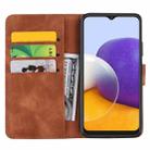 For Samsung Galaxy S23 FE 5G Mandala Embossed Dual-Fold Calf Leather Phone Case(Brown) - 3