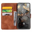 For Samsung Galaxy S24 Ultra 5G Mandala Embossed Dual-Fold Calf Leather Phone Case(Brown) - 3