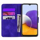 For Samsung Galaxy S23+ 5G Mandala Embossed Dual-Fold Calf Leather Phone Case(Purple) - 3