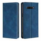 For Kyocera Digno SX4 5G Skin Feel Magnetic Leather Phone Case(Blue) - 1