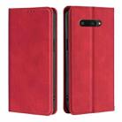 For Kyocera Digno SX4 5G Skin Feel Magnetic Leather Phone Case(Red) - 1