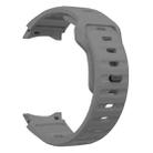 For Samsung Galaxy Watch 7 / 6 / 5 / 4 Wave Texture Reverse Buckle Silicone Watch Band(Dark Grey) - 3