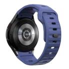 For Samsung Galaxy Watch 7 / 6 / 5 / 4 Wave Texture Reverse Buckle Silicone Watch Band(Midnight Blue) - 2