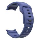 For Samsung Galaxy Watch 7 / 6 / 5 / 4 Wave Texture Reverse Buckle Silicone Watch Band(Midnight Blue) - 3