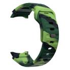 For Samsung Galaxy Watch 7 / 6 / 5 / 4 Wave Texture Reverse Buckle Silicone Watch Band(Army Green Camouflage) - 3