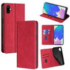 For Samsung Galaxy F06 5G Skin Feel Magnetic Leather Phone Case(Red) - 1