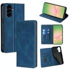 For Samsung Galaxy A56 5G Skin Feel Magnetic Leather Phone Case(Blue) - 1