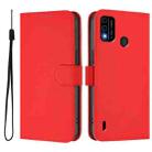 For OPPO A98 5G / F23 5G India Skin Feel Solid Color Leather Phone Case with Lanyard(Red) - 2