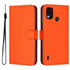 For OPPO A98 5G / F23 5G India Skin Feel Solid Color Leather Phone Case with Lanyard(Orange) - 2