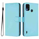 For OPPO A98 5G / F23 5G India Skin Feel Solid Color Leather Phone Case with Lanyard(Sky Blue) - 2