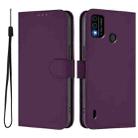 For OPPO A98 5G / F23 5G India Skin Feel Solid Color Leather Phone Case with Lanyard(Violet) - 2
