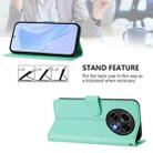 For OPPO A2 Pro 5G Global Skin Feel Solid Color Leather Phone Case with Lanyard(Mint Green) - 3