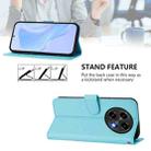 For OPPO A2 Pro 5G Global Skin Feel Solid Color Leather Phone Case with Lanyard(Sky Blue) - 3