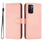 For OPPO A36 4G / A76 4G / A96 4G Skin Feel Solid Color Leather Phone Case with Lanyard(Pink) - 2