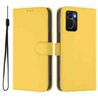 For OPPO A36 4G / A76 4G / A96 4G Skin Feel Solid Color Leather Phone Case with Lanyard(Lemon Yellow) - 2