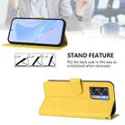 For OPPO A77 5G / A97 5G Skin Feel Solid Color Leather Phone Case with Lanyard(Lemon Yellow) - 3