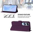 For OPPO A60 4G Global Skin Feel Solid Color Leather Phone Case with Lanyard(Violet) - 3