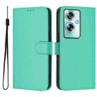 For OPPO A79 5G Global Skin Feel Solid Color Leather Phone Case with Lanyard(Green) - 2