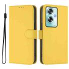 For OPPO A79 5G Global Skin Feel Solid Color Leather Phone Case with Lanyard(Lemon Yellow) - 2