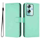 For OPPO A79 5G Global Skin Feel Solid Color Leather Phone Case with Lanyard(Mint Green) - 2