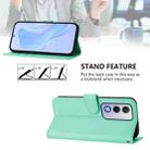 For OPPO A80 5G EU Skin Feel Solid Color Leather Phone Case with Lanyard(Mint Green) - 3