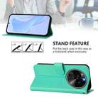 For OPPO Find X6 Pro Skin Feel Solid Color Leather Phone Case with Lanyard(Green) - 3