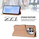 For OPPO Find X7 Skin Feel Solid Color Leather Phone Case with Lanyard(Nude) - 3