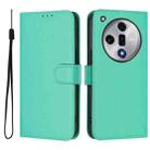 For OPPO Find X7 Skin Feel Solid Color Leather Phone Case with Lanyard(Green) - 2