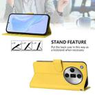 For OPPO Find X7 Ultra Skin Feel Solid Color Leather Phone Case with Lanyard(Lemon Yellow) - 3