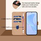 For OPPO Reno9 5G / Reno9 Pro 5G Skin Feel Solid Color Leather Phone Case with Lanyard(Nude) - 3