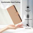 For OPPO Reno9 5G / Reno9 Pro 5G Skin Feel Solid Color Leather Phone Case with Lanyard(Nude) - 4