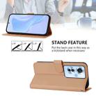 For OPPO Reno11 F 5G Global Skin Feel Solid Color Leather Phone Case with Lanyard(Nude) - 3