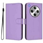 For OPPO Find X8 Skin Feel Solid Color Leather Phone Case with Lanyard(Lavender Purple) - 2