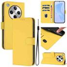For OPPO Find X8 Skin Feel Solid Color Leather Phone Case with Lanyard(Lemon Yellow) - 1