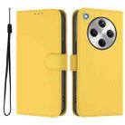 For OPPO Find X8 Skin Feel Solid Color Leather Phone Case with Lanyard(Lemon Yellow) - 2