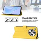 For OPPO Find X8 Skin Feel Solid Color Leather Phone Case with Lanyard(Lemon Yellow) - 3