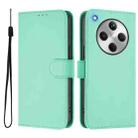 For OPPO Find X8 Skin Feel Solid Color Leather Phone Case with Lanyard(Mint Green) - 2