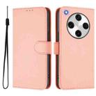 For OPPO Find X8 Pro Skin Feel Solid Color Leather Phone Case with Lanyard(Pink) - 2